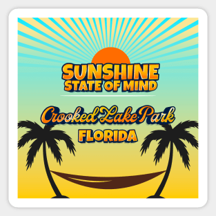 Crooked Lake Park Florida - Sunshine State of Mind Sticker